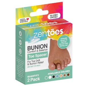 ZenToes Single Loop Toe Spacer for Bunion Pain Relief - 2pk - 1 of 4