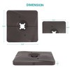 Sonkuki Heavy Duty Patio Umbrella Base Suit for Cantilever Umbrella From 8FT to 12FT, Up to 320LBs, Be Filled With Sand and Water, Black - 3 of 4