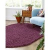 Unique Loom Solid Shag Solid Indoor Woven Area Rug - 3 of 4