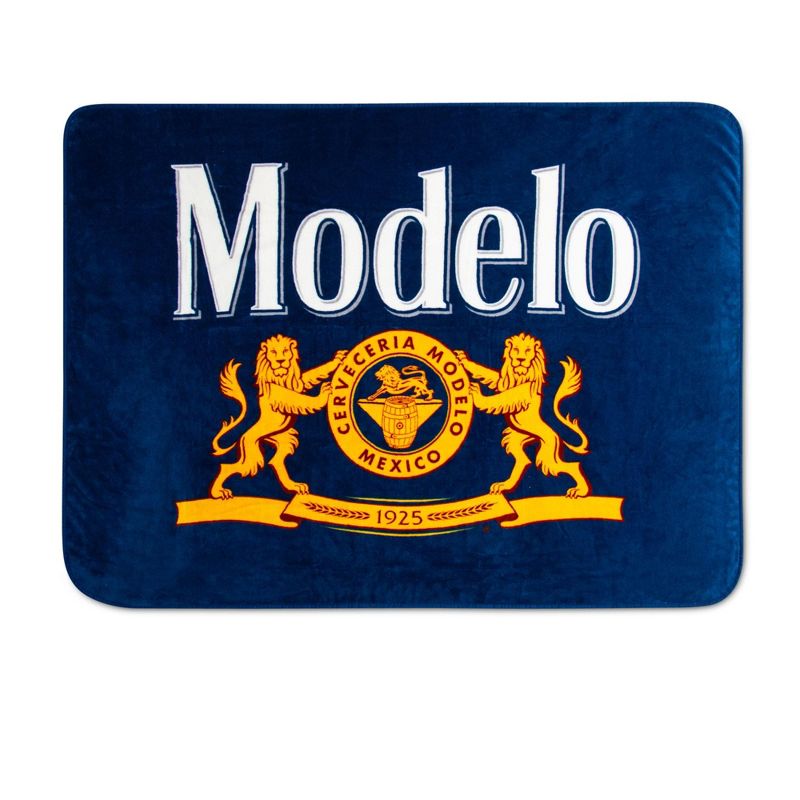 Silver Buffalo Modelo Logo Microplush Throw Blanket | 45 x 60 Inches, 1 of 7
