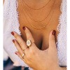 Thin Gold Chain 18K Gold Thin Box Chain Necklace Short Small Gold Chain Choker Necklaces for Women - 3 of 4