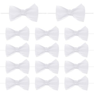 Unique Bargains Polyester Craft DIY Decorative Ribbon Twist Tie Bows 2.4x2.8" 24 Pcs - 1 of 4