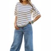 Women's French Terry Round-Neck Top - ADORA - 2 of 2