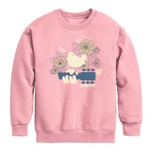 Boys' - Woodstock - Botanical Guitar Graphic Long Sleeve Fleece Sweatshirt - 1 of 3