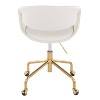 LumiSource Curvo Upholstered 4-Stars Task Chair PU - 4 of 4