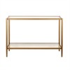 30' Mirrored Console Table in Gold - Henn&Hart - 3 of 4