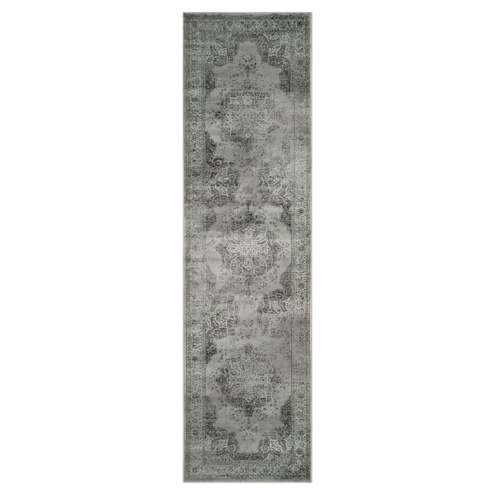 2'2inx12' Runner Luca Vintage Gray /Multi - Safavieh