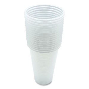 Boardwalk Translucent Plastic Cold Cups, 20 oz, Clear, 50/Pack - 1 of 4