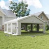 20 x 20 ft Heavy Duty Party Tent Outdoor Gazebo Wedding Tent Event Shelter Carport BBQ with Removable Sidewalls & Windows, Outside Waterproof Canopy - 3 of 4