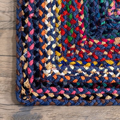 Tammara Multicolor Hand Braided Cotton Runner Rug