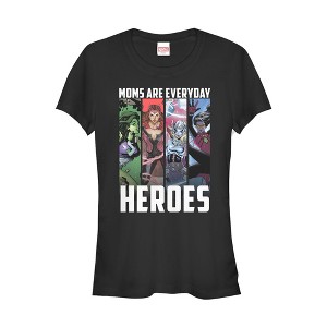 Juniors Womens Marvel Mother's Day Everyday Heroes T-Shirt - 1 of 3