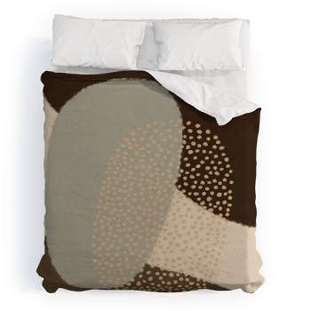 Modern Abstract Shapes 5 Cotton Duvet & Sham Set - Deny Designs