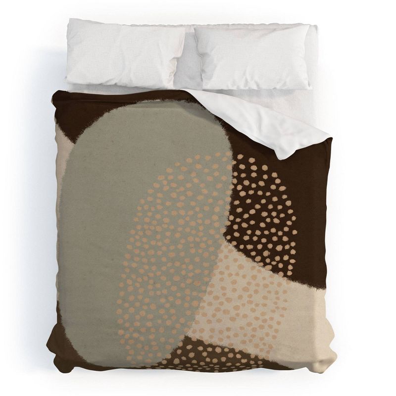Modern Abstract Shapes 5 Cotton Duvet & Sham Set - Deny Designs, 1 of 6