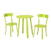 NicBex Colorful Outdoor Dining Table Set Metal Bistro Table with Two Chairs,Patio Furniture Bistro Set for Garden,Backyard,Poolside - 4 of 4