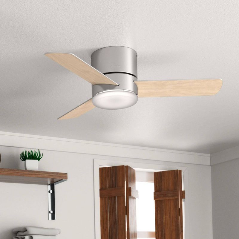 44" Minimus Low Profile Ceiling Fan with Remote (Includes LED Light Bulb) - Hunter Fan, 4 of 19