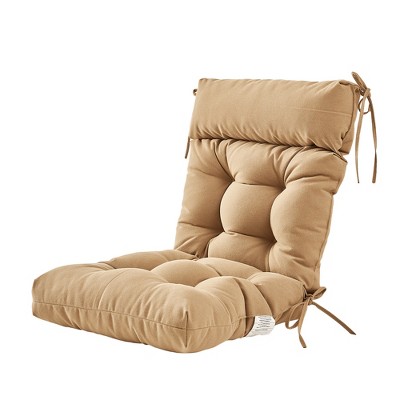 ARTPLAN All Weather Chair Outdoor Cushions of Adirondack Chair with High Back Wicker Tufted Pillow for Outdoor Furniture