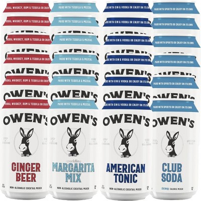 Owen’s Craft Mixers | | Handcrafted in the USA with Premium Ingredients | Vegan & Gluten-Free Soda Mocktail and Cocktail Mixer