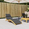 vidaXL Sun Lounger Cushion Melange Anthracite 73.2"x22.8"x1.6" Fabric - 3 of 4