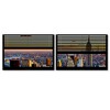 Trademark Fine Art -Philippe Hugonnard 'Window View NYC Sunset 4' 2 Panel Art Set - 2 of 3