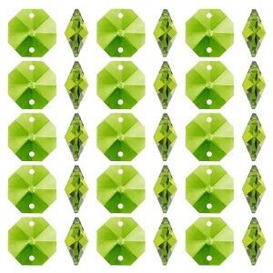 Unique Bargains Hanging Ornament DIY Craft Prisms 2 Holes Octagon Suncatchers 0.55" 100 Pcs - 1 of 4