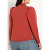 ELOQUII Women's Plus Size Drape Front Blouse - 3 of 4