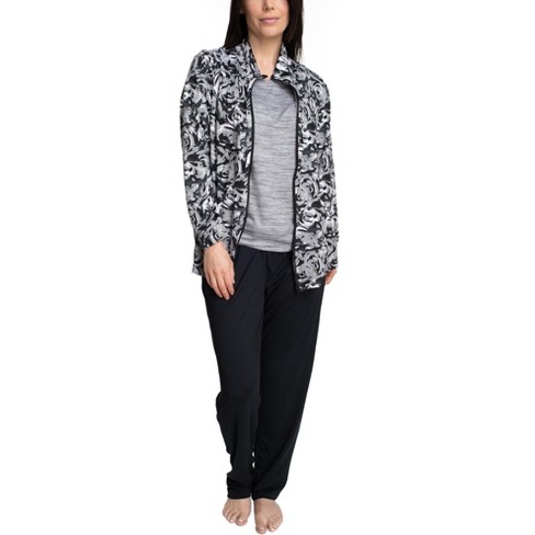 Hanes Womens Everyday Wear 3 Piece Pajama Set Target