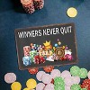 Lomsoe Gambling Sign Winners Never Quit Metal Sign - Motivational Tin Sign, Cool Room Decor for Guys, Office Inspirational Quotes, 8x12 Inch - 2 of 4