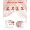 VEVOR Artificial Wedding Arch Flowers Kit, Pink Wedding Arch Flowers with Drapes Kit (5Pcs) - 2Pcs Floral Arrangement, 3Pcs Sheer Drapes,Multicolored - 4 of 4
