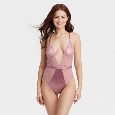 Women's Unlined Lace Lingerie Bodysuit - Auden™