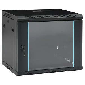 Aghana Digitals 9U Wall-Mountable Network Cabinet, 19" Standard, IP20, Lockable Glass Door, - 1 of 4