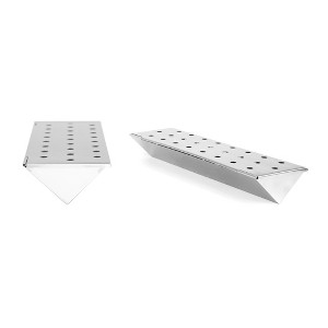 Charcoal Companion Large Nonstick V-Shaped Smoker Box for Gas Grills, Provides Great Smoky Flavor - 1 of 4