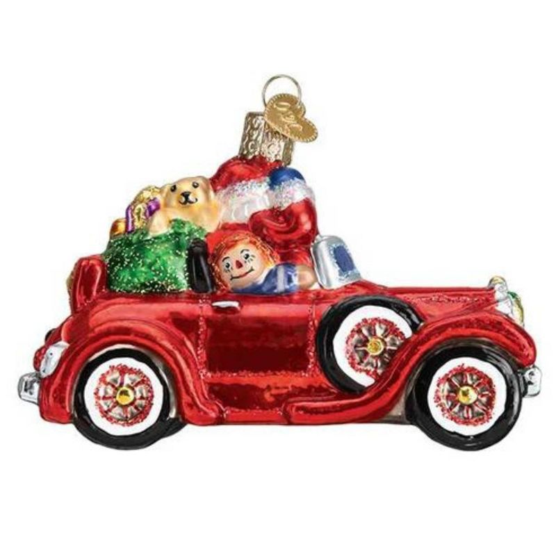 Old World Christmas 3.0 Inch Santa In Antique Car Ornament Travel Delivery Tree Ornaments, 3 of 4