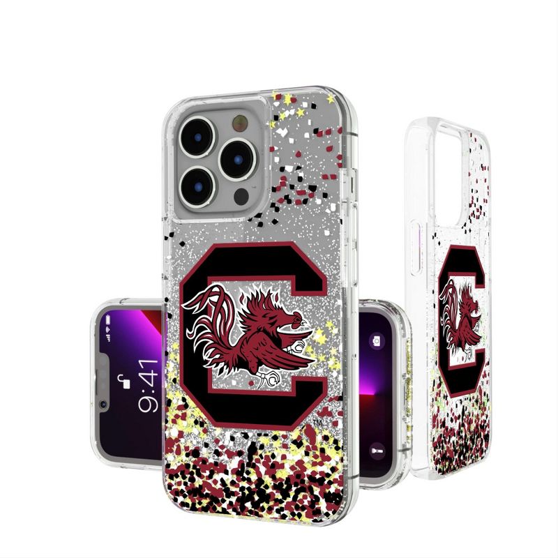 Keyscaper South Carolina Gamecocks Confetti Glitter Phone Case, 1 of 2