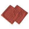 Chanasya Gem Pleated Textured Velvet Throw Pillow Cover - 2-Piece Set - 3 of 4