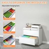 YONWAY 4 Drawer Lateral File Cabinet with Lock, Steel File Storage Cabinet, for Legal/Letter/A4/F4 Size, for Home Office and School - 2 of 4