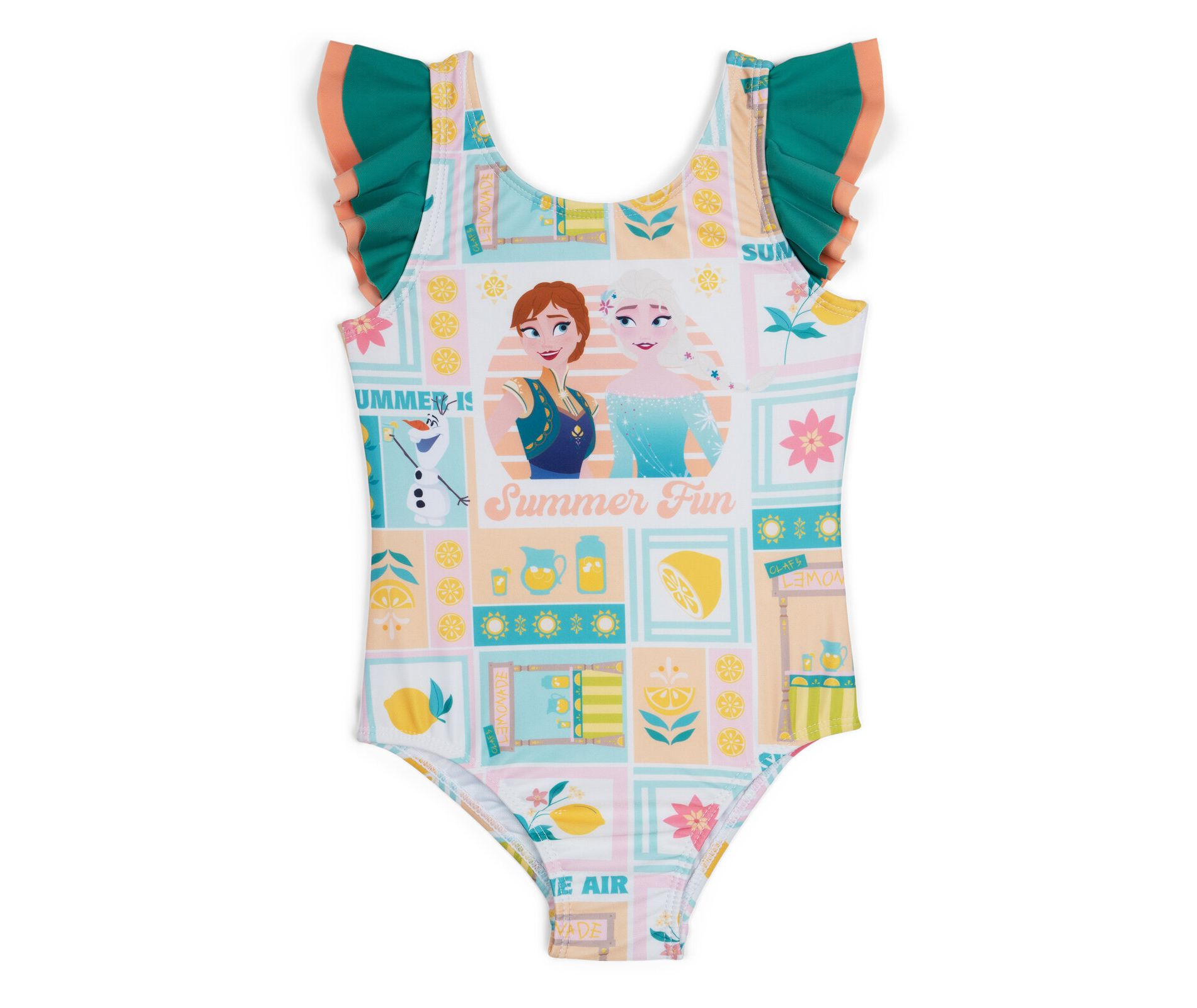 Disney Frozen One Piece Bathing Suit UPF 50+ Toddler