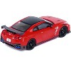 Nissan GT-R (R35) Nismo RHD (Right Hand Drive) Red with Carbon Hood and Top 1/64 Diecast Model Car by Inno Models - 3 of 4