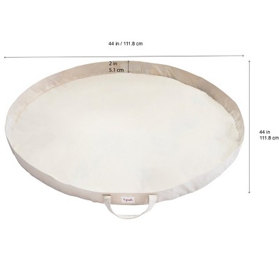 Pink Elephant Cotton Play Mat and Toy Storage Bag