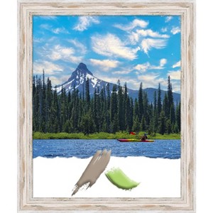 Amanti Art Alexandria White Wash Narrow Wood Picture Frame - 1 of 4