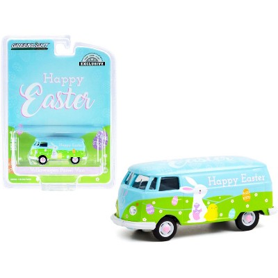 Volkswagen Panel Van "Happy Easter 2021" "Hobby Exclusive" 1/64 Diecast Model by Greenlight