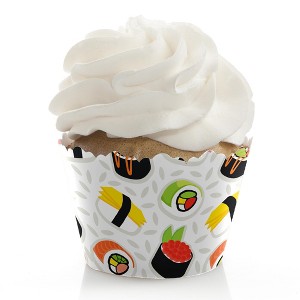 Big Dot of Happiness Let's Roll - Sushi - Japanese Party Decorations - Party Cupcake Wrappers - Set of 12 - 1 of 4