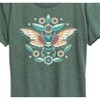Women's - Instant Message - Boho Cicada Flowers Short Sleeve Graphic T-Shirt - 2 of 4