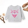 Cow Heart Glasses Glitter - Youth Graphic Sweatshirt - 2 of 4