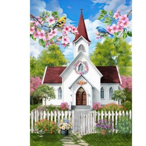 Briarwood Lane House Flag 40x28 For Outdoor Church in Spring For Spring House Flag - 1 of 4