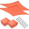 Yescom 2 Pack 23x20 Ft 97% UV Block Rectangle Sun Shade Sail Canopy Outdoor Patio Yard - 3 of 4