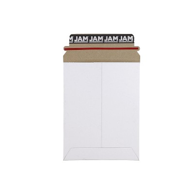 JAM Paper Stay-Flat Photo Mailer Stiff Envelopes w/Self-Adhesive Closure 6 x 8 1PSW