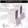 Advanced Organizing Systems - MGR-37 (2pkg) Roll File Storage Box - Corrugated 37x17.5x17.5 With 16 Compartments - 4 of 4
