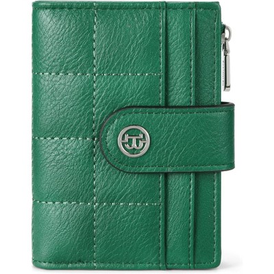 BEAFUP Small Wallet for Women,PU Leather RFID Blocking Card Holder Bifold Compact Wallets With Zipper Coin Pocket