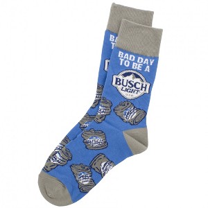 Adult Busch Light Bad Day to be a Can Crew Socks - 1 of 2