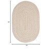 Colonial Mills Tremont Braided Rug, Natural 2'x3', Oval Shape - 2 of 4